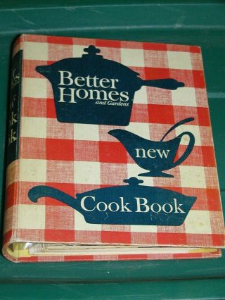 Vintage Better Homes & Gardens Cookbook 1962 400pgs 10 By 8½in Hardcover