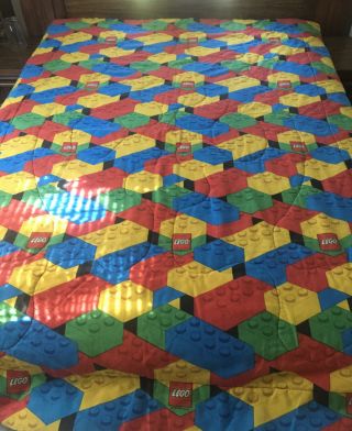 Lego Bright And Colorful Kids Reversible Twin Quilted Comforter Vintage
