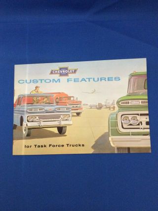 1959 Chevrolet Custom Features For Task Force Trucks Brochure,  Vintage Chevy