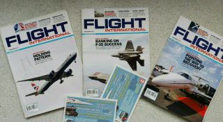 Aviation Set X3 Magazines " Flight International " Helicopter Bell Oh - 58d Poster
