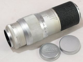 Vintage Leitz Hektor 13.  5cm,  1:4.  5 Telephoto Lens For Leica Rangefinder Camera