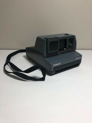 Vintage Polaroid Impulse 600 Instant Film Camera With Strap Gray