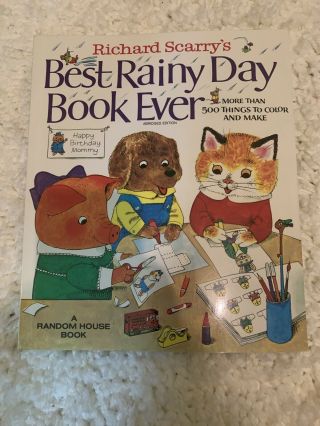 Vintage Richard Scarry’s Best Rainy Day Book Ever - 1983 & Lowly 1994