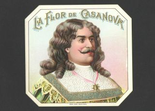 Vintage La Flor De Casanova Outer Cigar Label