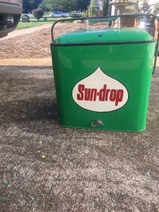Sundrop Vintage Pleasure Chest Metal Cooler.  Custom Paint And Pinstriping.