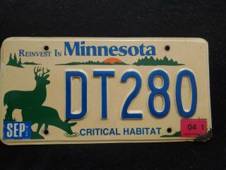 Minnesota Critical Habitat License Plate