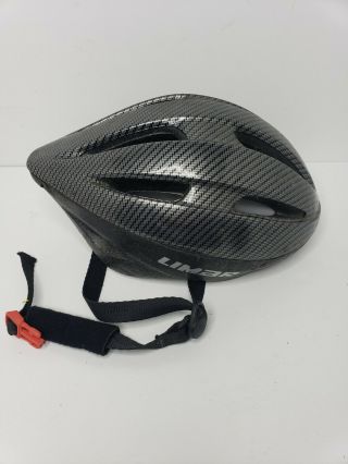 Vintage 90s Limar F104 Black Carbon Fiber Print Bicycle Helmet Size Med 52 - 56cm 2