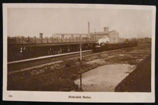 Vintage Netherfield & Colwick Railway Station Rp Postcard