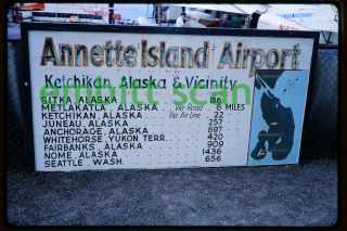 Slide,  Annette Island Airport Alaska Airlines Grumman G - 21 Goose,  1971
