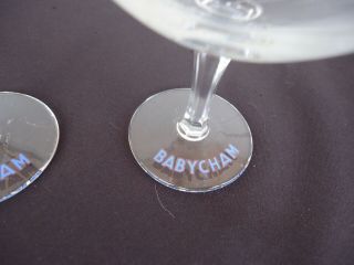 2 vintage champagne glasses babycham baby cham 3