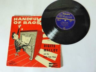 A Handful Of Rags,  Digits Malloy And His Honky Tonk Piano,  Vintage 1950 