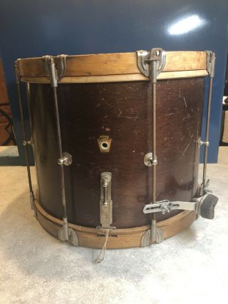 Vintage Wfl 15 - 1/2 X 13 - 1/2 Deep Snare Drum Marching Drum