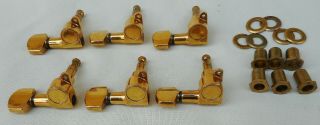 6 Vintage Gold Tone Schaller,  West Germany Tuners,  Tuning Pegs