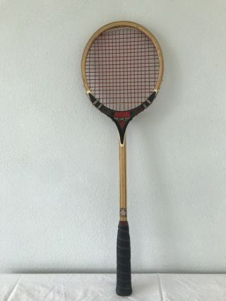 Vintage Davis Squash Bat Wooden Tad Racquet