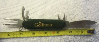 Vintage Ibm Delivery Golf Mate Divot Tool,  Pocket Knife,  Spike Wrench Can Opener