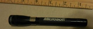 Vintage Mini Maglite Microsoft Black Color Flashlight Parts And Repair