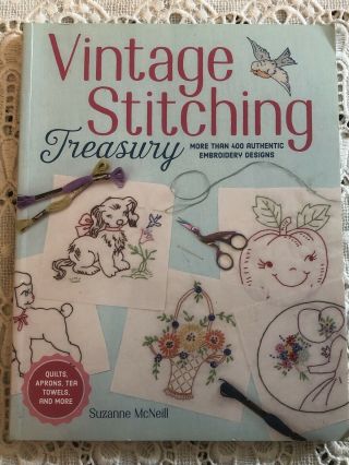 Vintage Stitching Treasury Book Authentic Embroidery Designs