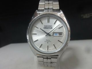 Vintage 1975 Seiko Automatic Watch [5 Actus Ss] 23j 6106 - 8670 Band