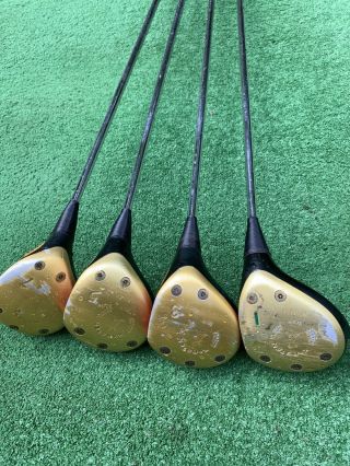 Vintage Ping Zing Karsten Woods 1 3 5 7 Set Right Handed Grips