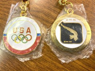 (1) Vintage Nos 1988 Usa Olympic Diving Keychain Usoc 36 Usc 380