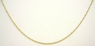 Delicate Vintage 14k Yellow Gold 18 " Double Link Chain Necklace Jewelry