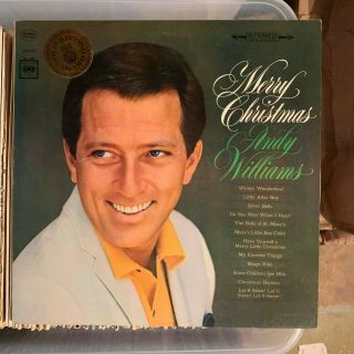 Andy Williams - Merry Christmas - Iconic Columbia Vinyl Album Lp Vintage 1965