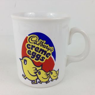 Vintage Cadbury Cadbury’s Creme Egg Chocolate Chick Advertising Mug Made England