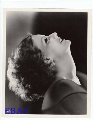 Greta Garbo Sexy Profile Vintage Photo