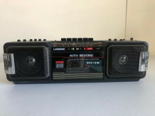 Lasonic Trc - 936 Portable Boombox Ghetto Blaster Cassette Deck Retro Vintage