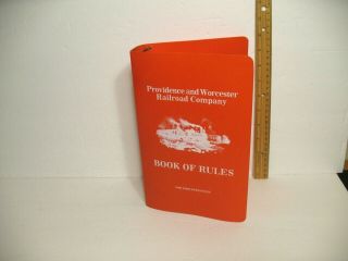 Providence And Worcester Railroad Company Employee Book Of Rules Binder Only