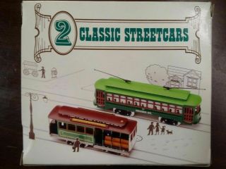 Vintage 2 Ho Gauge Trolley Cars Desire Street & Powell & Mason Street Cable Car