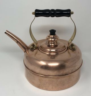 The Simplex Vintage Solid Copper Traditional English Tea Kettle Made In England