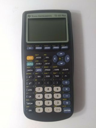 Texas Instruments Ti - 83 Plus Graphing Calculator 1999 Vintage - 21 Years Of Age