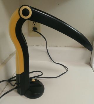 Vtg H.  T.  Huang Toucan Lamp - Hard To Find Yellow & Black Fluorescent Light