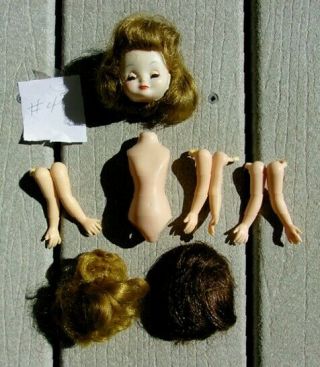 4 Vintage Betsy Mccall Doll Hospital Parts,  Repair Instructions & Suggestions
