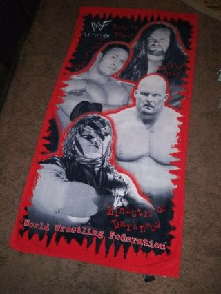Vintage Wwf Rest In Peace Ministry Of Darness 1999 Titan Sports Beach Towel
