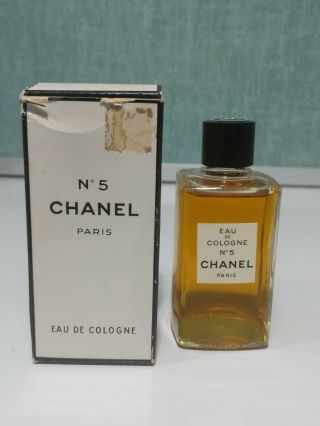 Vintage Chanel No.  5 Paris Eau De Cologne No.  1482 T.  P.  M.
