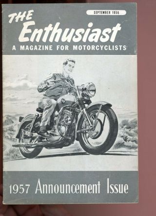 Harley Davidson Motorcycle Enthusiast - Sept.  1956 - Gary,  Indiana - 1957 Harley 