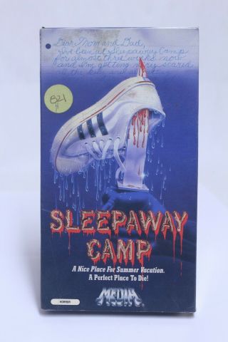 Vintage Sleepaway Camp Video Store Vhs Promo Display Box Only