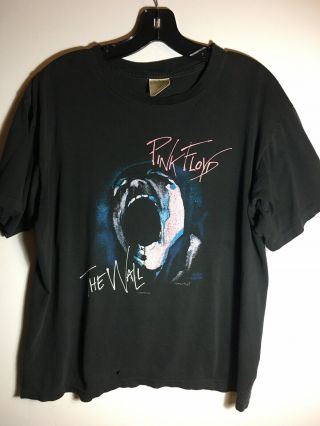 Vintage 1982 Pink Floyd The Wall Winterland 2 Sided Size L T - Shirt Usa