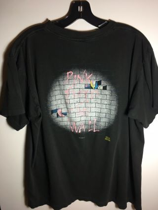 Vintage 1982 Pink Floyd The Wall Winterland 2 Sided Size L T - shirt USA 2