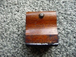 Vintage Gpo (royal Mail,  Post Office) Rubber Hand Stamp With Wooden Handle