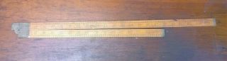 Vintage Rabone 1508 Boxwood Tailors Square Folding Sewing Ruler