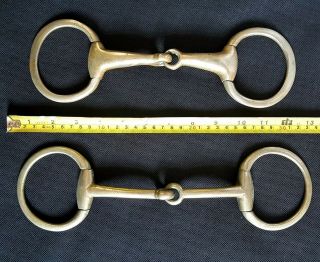 Antique Vintage Heavy Shire Horse Mouthing Bit Nickel Snaffle Bar Bits
