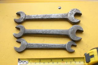 3 Amc Vintage Motorcycle Spanner Wrench Part Of Classic Tool Kit