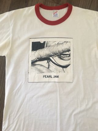 Vintage Pearl Jam Tee T - Shirt Crew Buffalo NY October 1,  1996 Concert Large L 3
