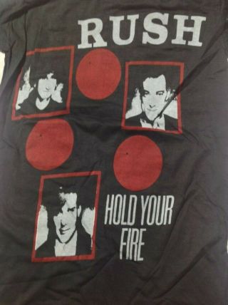 Rush Hold Your Fire Vintage 1980s T Shirt Single Stitch Unworn M