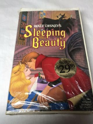 Factory Sleeping Beauty Vhs Black Diamond Walt Disney Vintage No.  476v