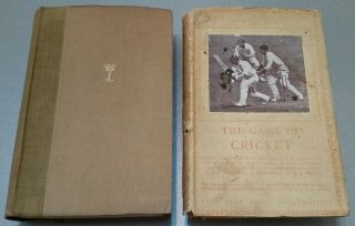 Vintage Sports Book.  1930.  The Game Of Cricket.  Illustrated.  255 Pages.  Prop.  Display.