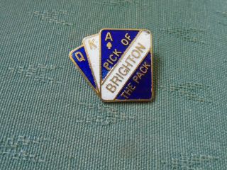 Vintage Pick Of The Pack Brighton Football Club Pin Badge - Coffer Northampton